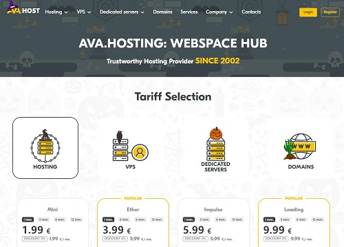 avahosting：7.5折优惠，VPS低至€3.75，开25端口/无视版权/500G防御/不限制流量，可追加IP-大耳狗